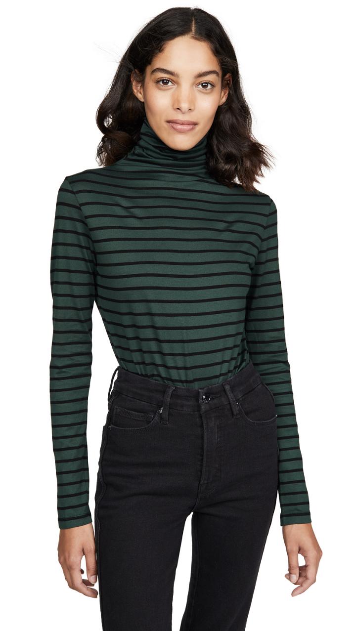 Ag Chels Jersey Stripe Turtleneck