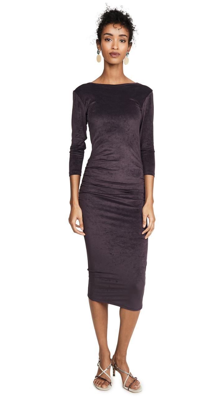 James Perse Fitted Low Back Dress