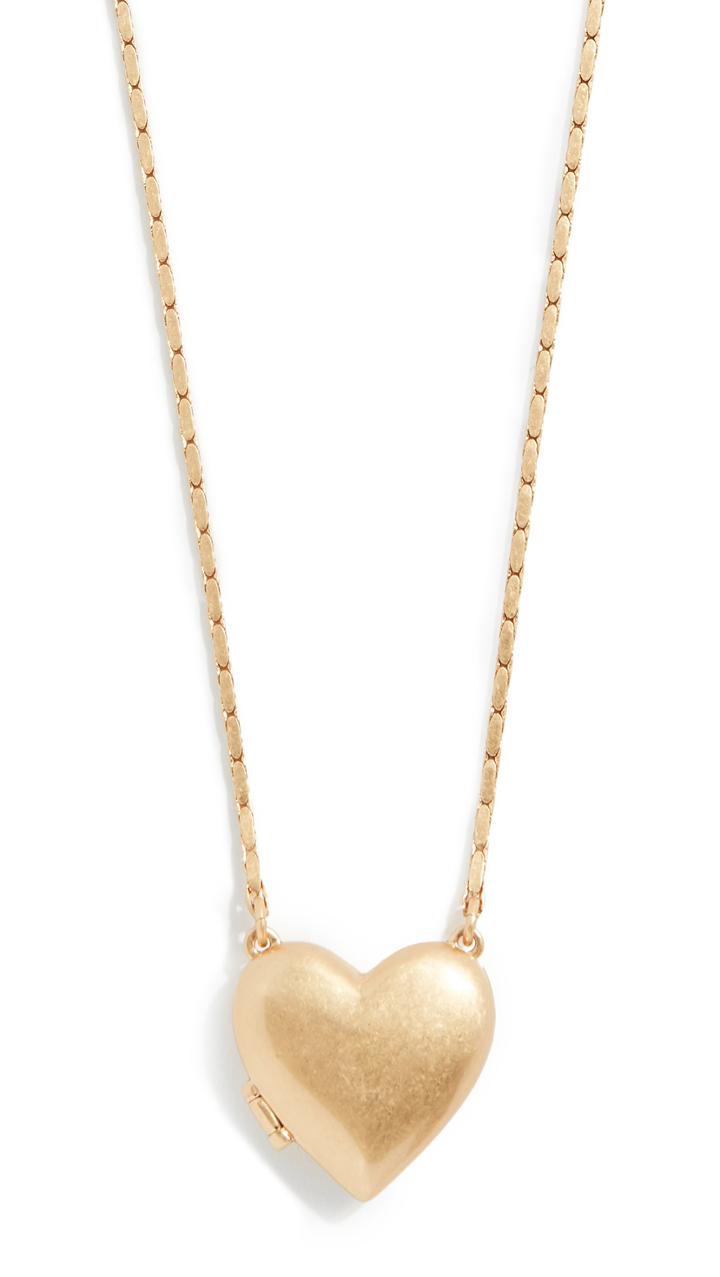 Madewell Heart Locket Pendant Necklace