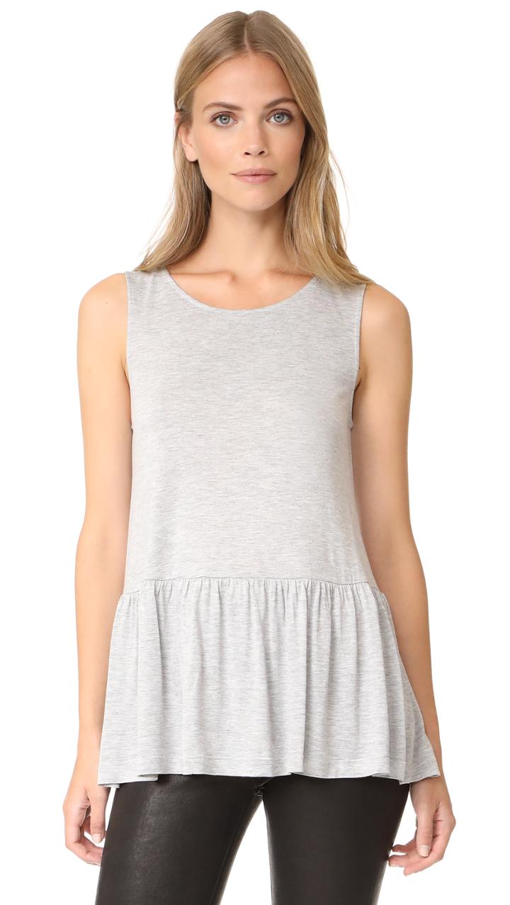 Cupcakes And Cashmere Lenox Peplum Tank