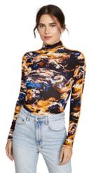 Kenzo Long Sleeve Mock Neck Top