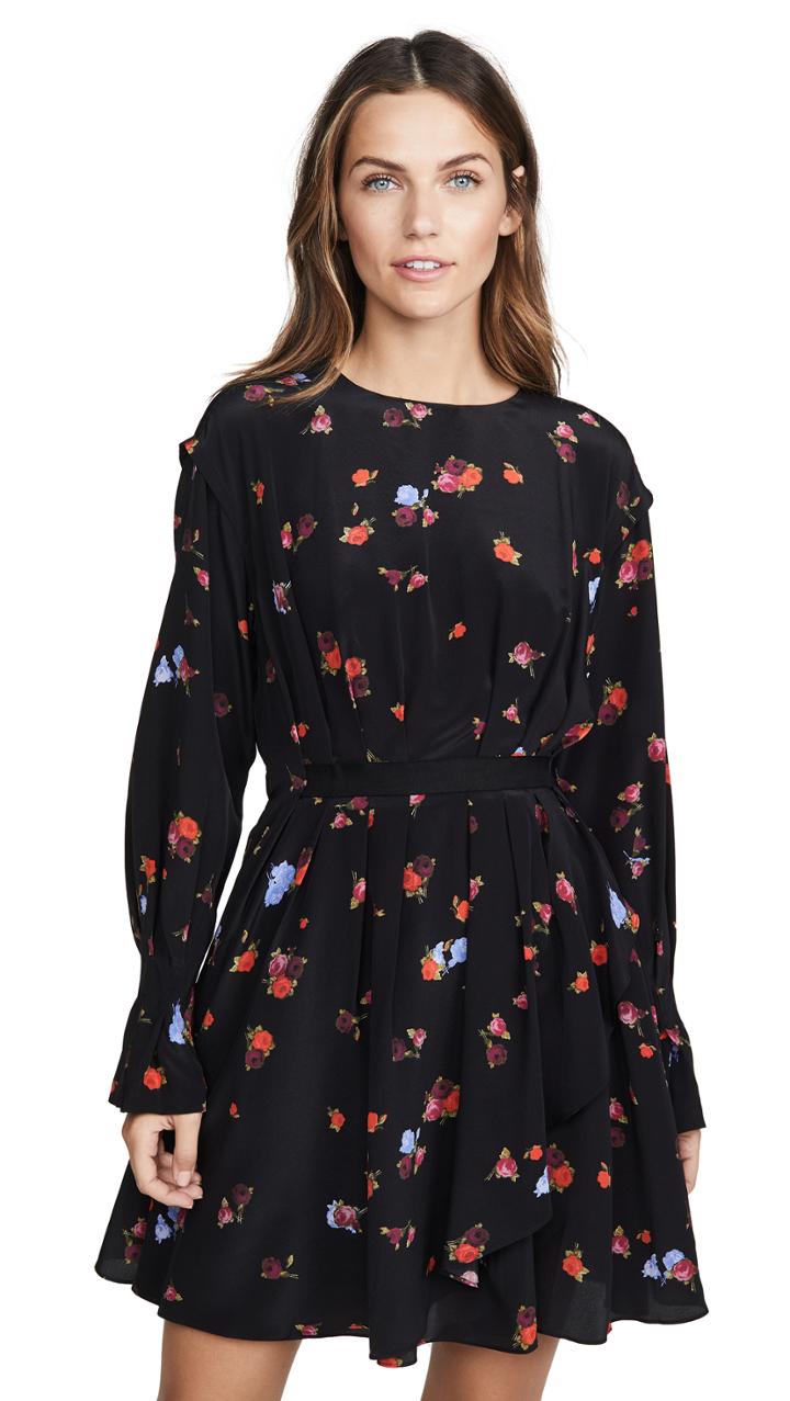 Jason Wu Floral Long Sleeve Dress