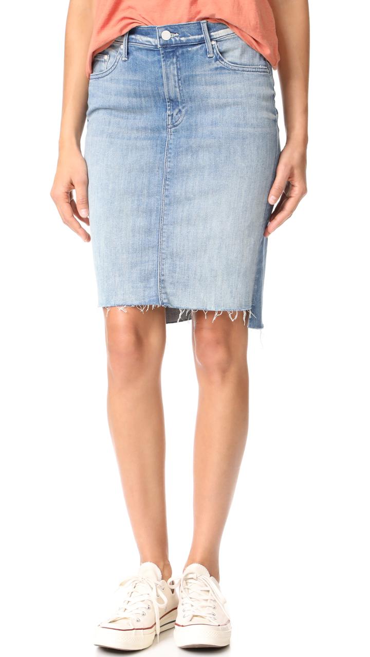 Mother The Peg Step Fray Skirt