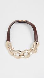 Marni Metal And Leather Necklace