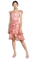 Alice Olivia Azura Waterfall Ruffle Dress