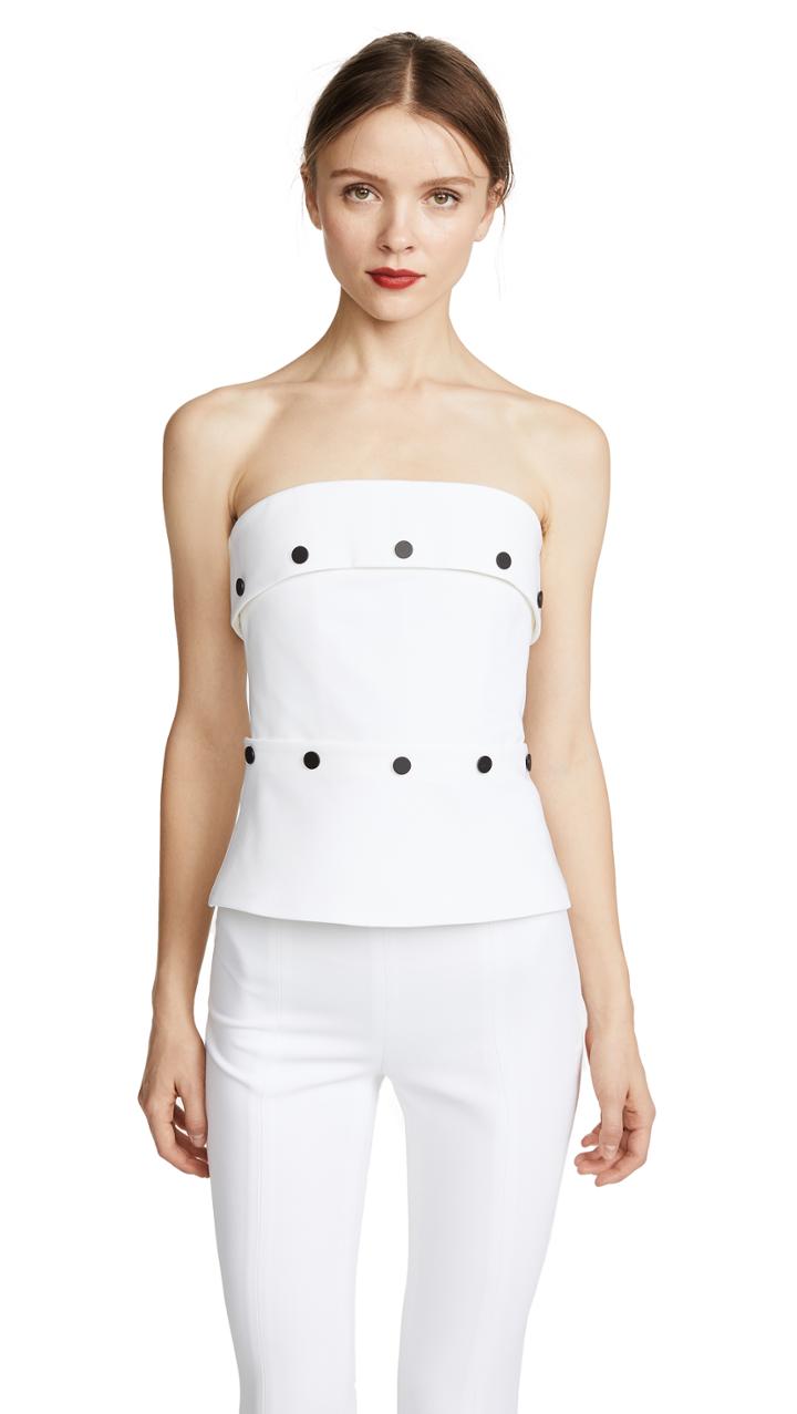 Cushnie Et Ochs Strapless Corset Top