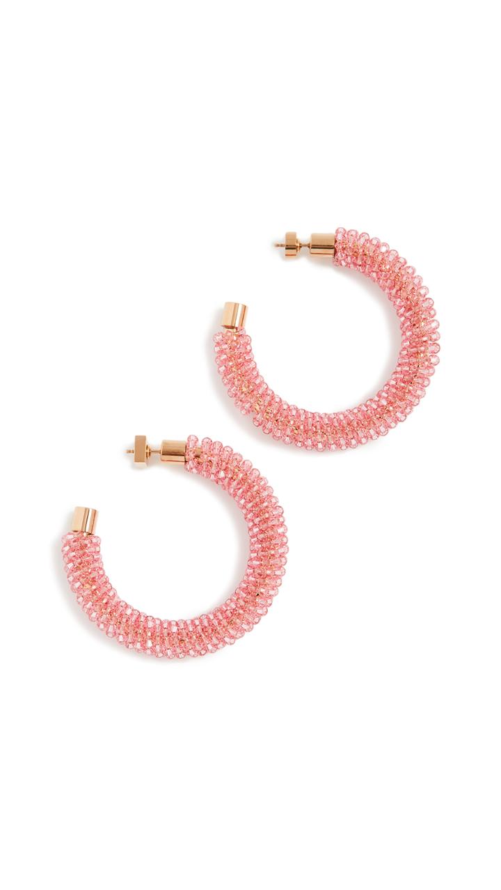 Jacquemus Les Creoles Brila Swarovski Crystal Earrings