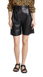 Veda Milano Smooth Leather Shorts