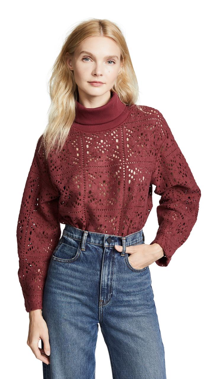 See By Chloe Textured Pullover Sweater