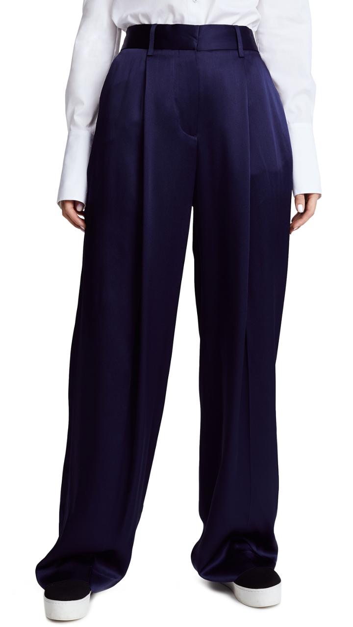 Victoria Victoria Beckham Front Pleat Pants