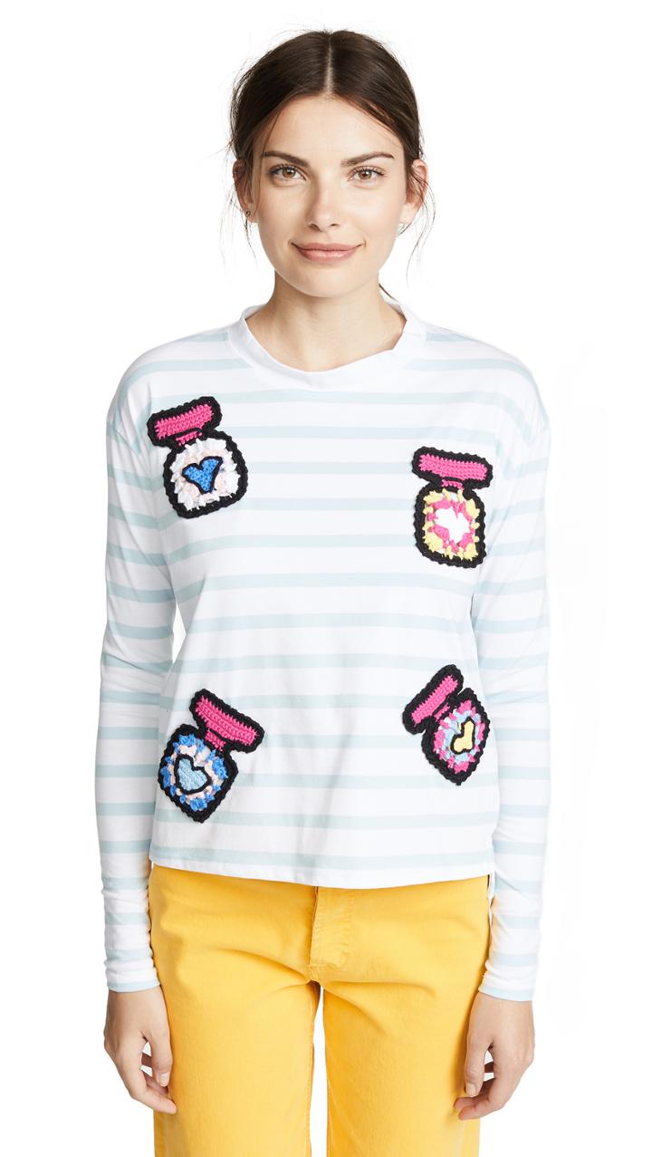 Michaela Buerger Ls Perfume Striped Tee