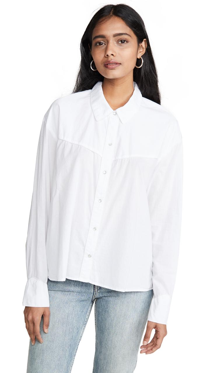 James Perse Embroiderd Western Shirt