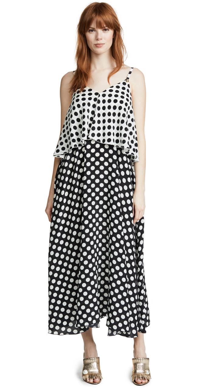 Rossella Jardini V Neck Tiered Dress