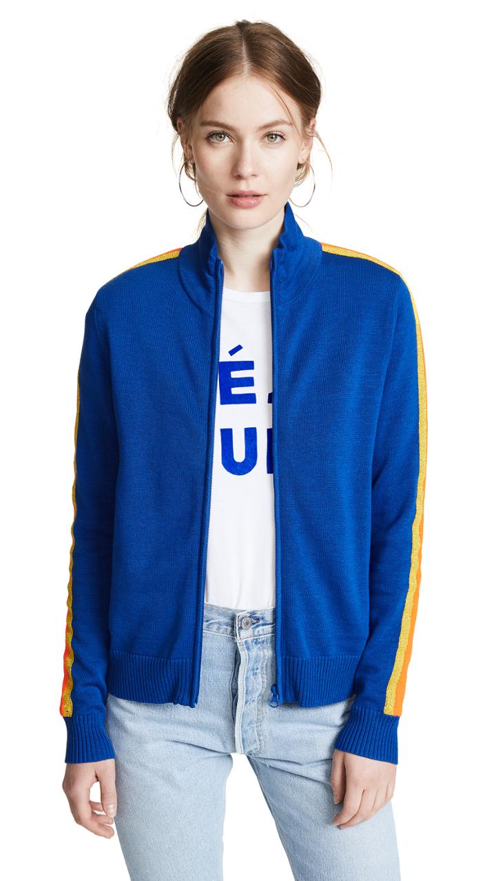 Replica Los Angeles Track Jacket With Metallic Stripes
