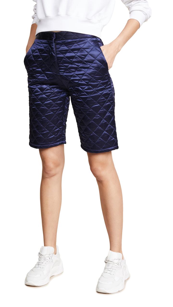 Msgm Quilted Nylon Shorts