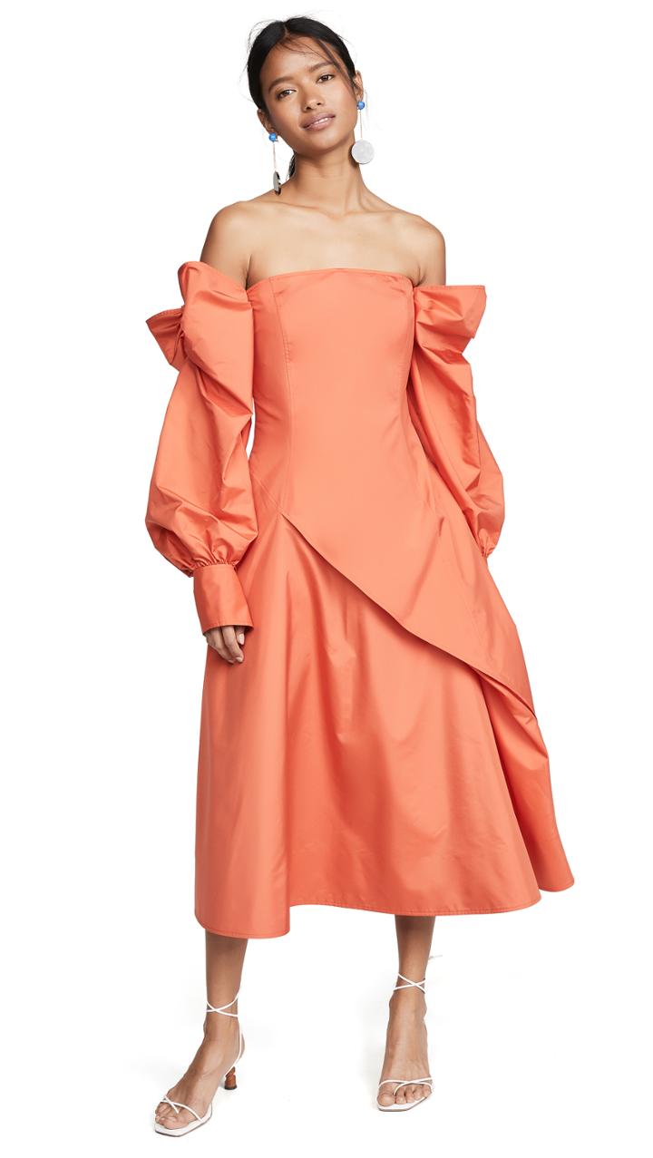 Adeam Parachute Bow Dress