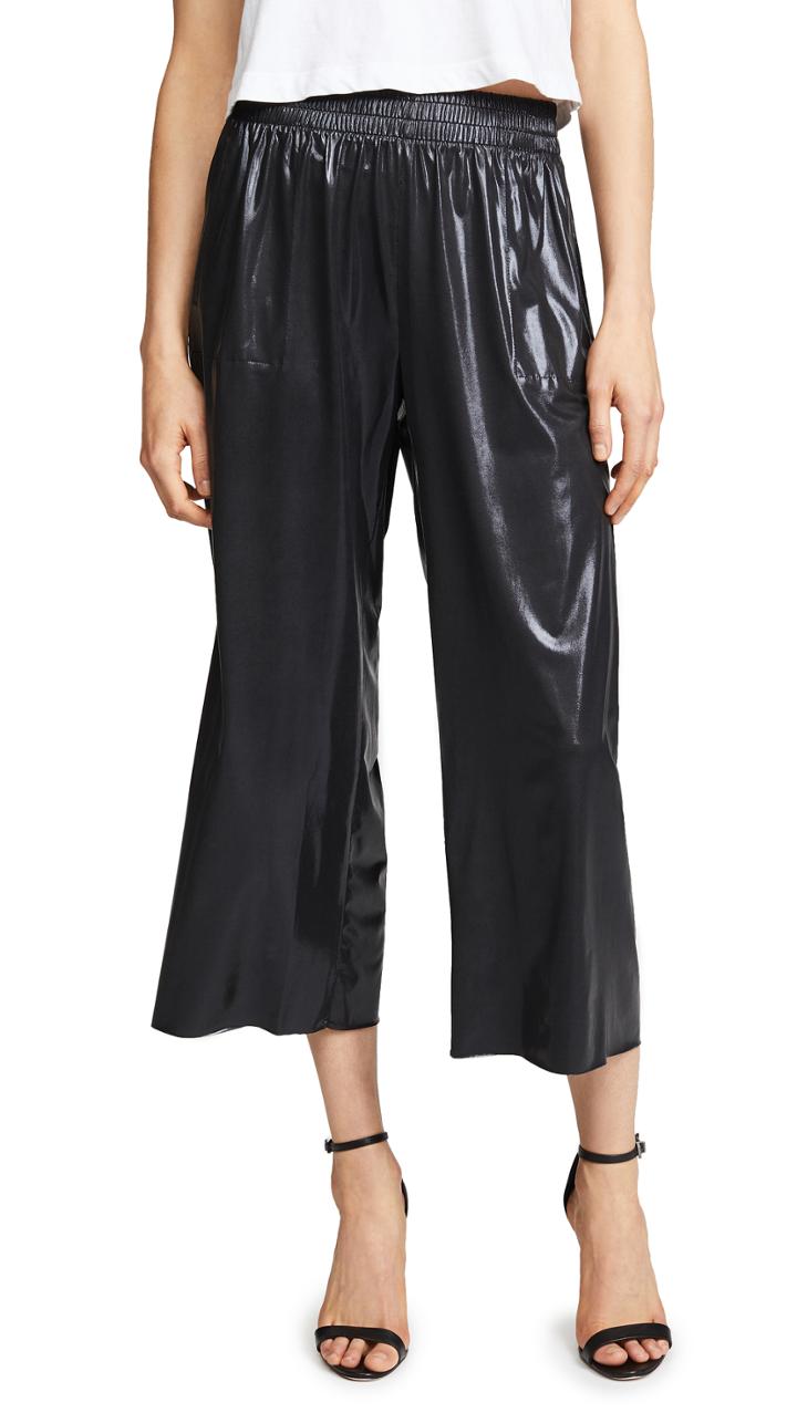 Norma Kamali Cropped Boyfriend Sweatpants