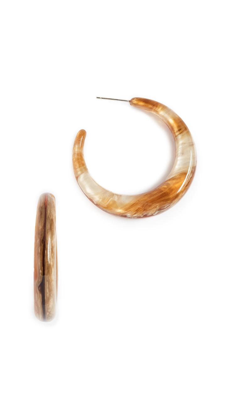 Shashi Tortoise Hoop Earrings