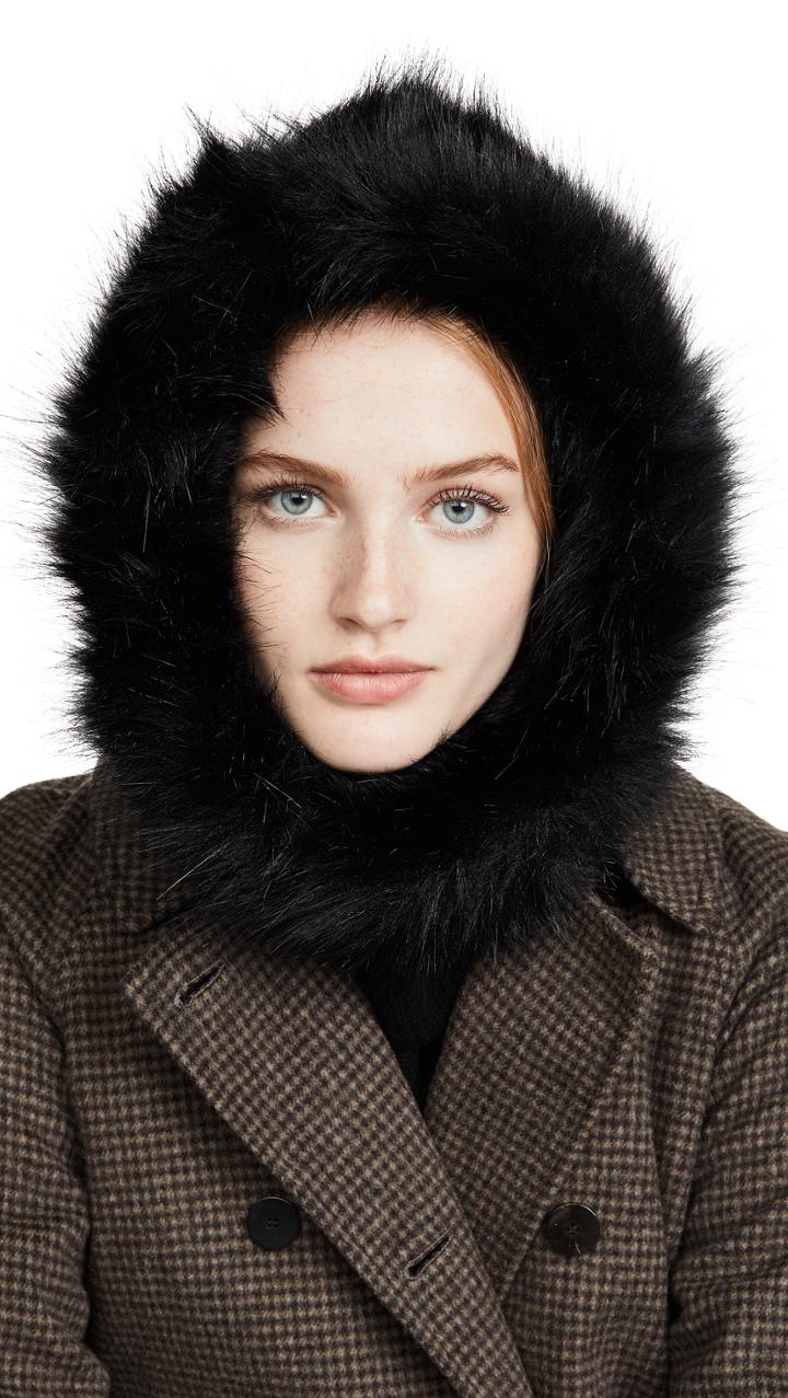 Eugenia Kim Paulina Faux Fur Cashmere Hood