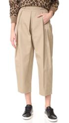 Alexander Wang High Waisted Pleat Front Pant With Belt Loop Detail
