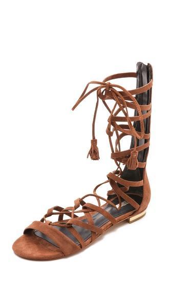 Schutz Billa Suede Gladiator Sandals - Suflair