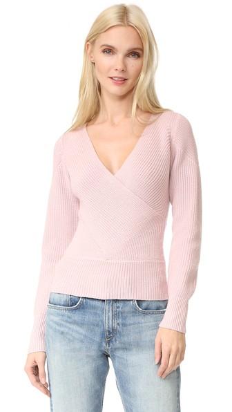 Tome Long Sleeve Crossover Sweater