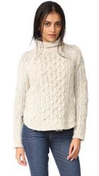 Madewell Cable Mix Turtleneck Sweater