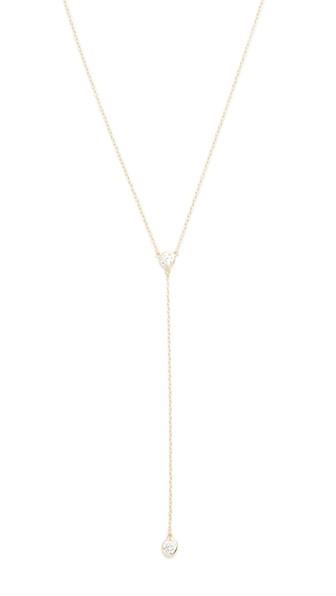 Shashi Solitaire Lariat Necklace