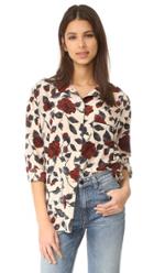 Ganni Elmira Silk Kimono Blouse