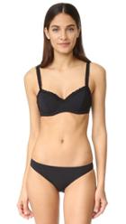 Tory Burch Solid Ruffle Bikini Top