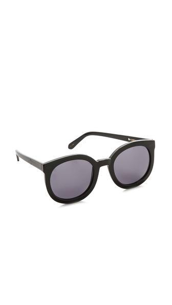 Karen Walker Super Duper Strength Sunglasses - Black