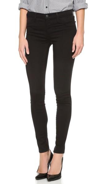 J Brand 485 Super Skinny Luxe Sateen Jeans