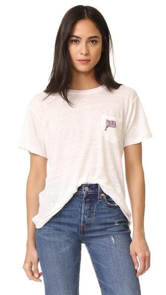 Banner Day American Flag Pocket Tee