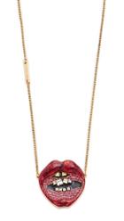Marc Jacobs Lips In Lips Pendant Necklace