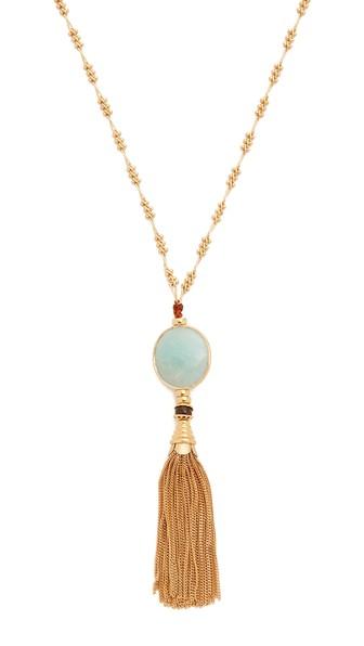Gas Bijoux Serti Tassel Necklace