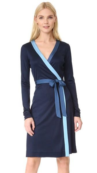 Diane Von Furstenberg Long Taped Wrap Dress