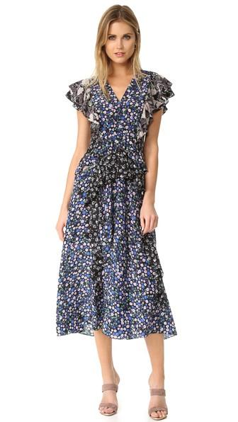 Rebecca Taylor Patch Print Dress