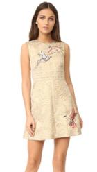Red Valentino Embroidered Jacquard Dress