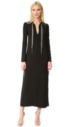 Mcq Alexander Mcqueen Diamond Maxi Tie Dress