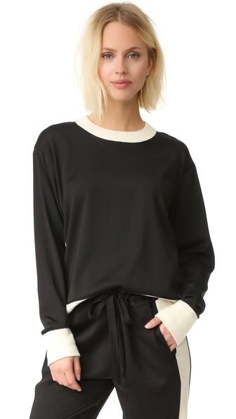 Dkny Mixed Media Pullover