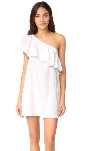 Milly One Shoulder Ruffle Cover Up