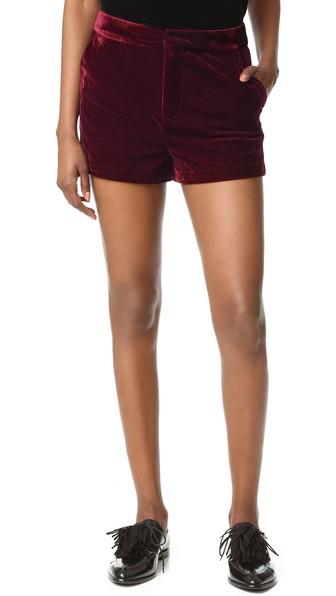 Cupcakes And Cashmere Flores Ultra Soft Velveteen Shorts