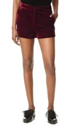 Cupcakes And Cashmere Flores Ultra Soft Velveteen Shorts