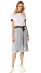 Red Valentino Colorblock Pleated Dress