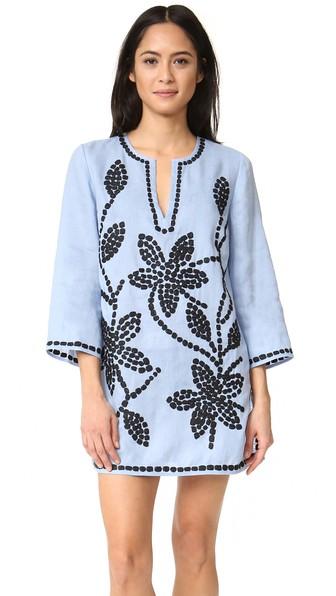 Tory Burch Solid Embroidered Tunic