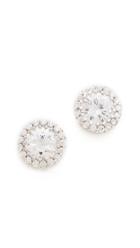 Kenneth Jay Lane Round Pave Stud Earrings