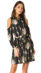 Alice Olivia Karina Cold Shoulder Shirt Dress