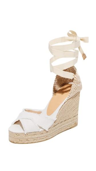 Castaner Fringed Canvas Wedges