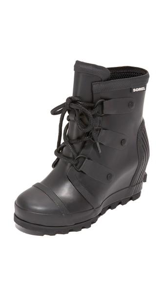 Sorel Joan Rain Wedge Booties