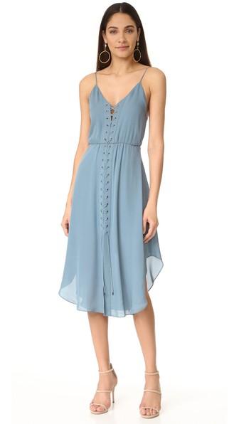 Haute Hippie Front Lace Up Dress